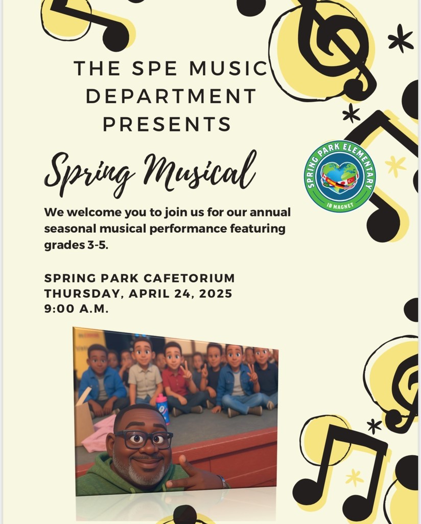 SPE 3rd-5th Grade's Spring Musical flyer