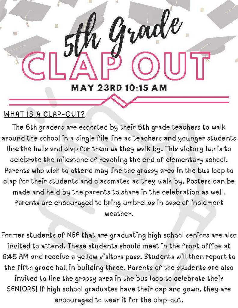 5TH GRADE CLAP OUT instructions