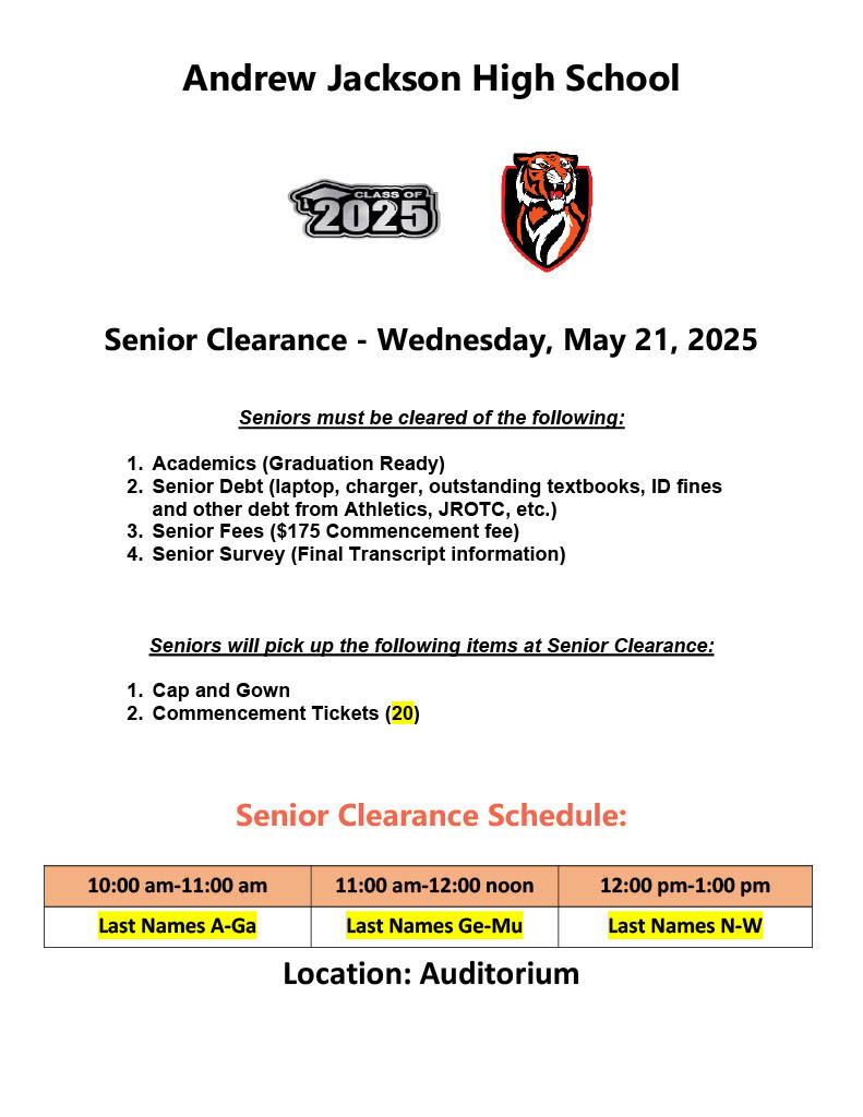 Senior Clearance