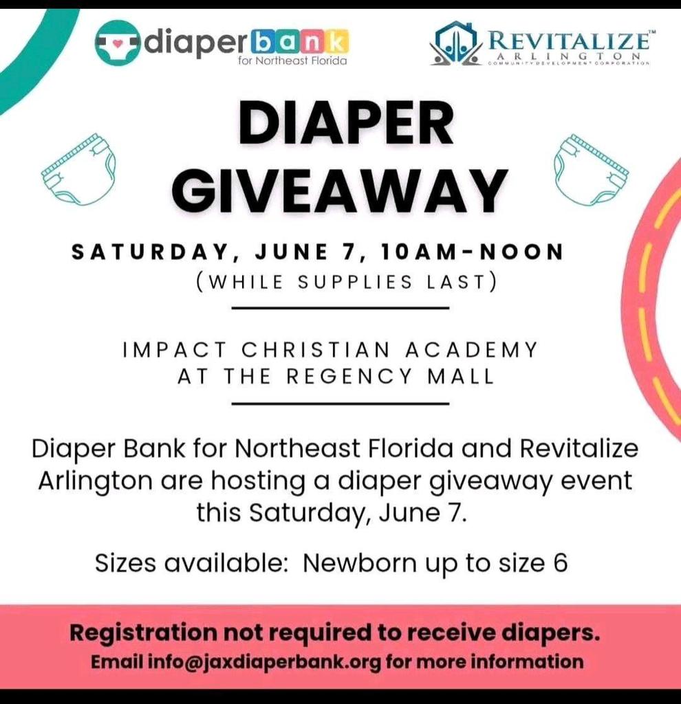 Diaper Giveaway Sat June 7 10am-12pm
