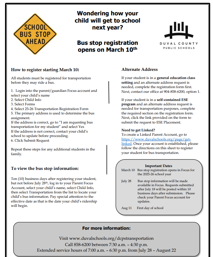 Bus Registration Steps