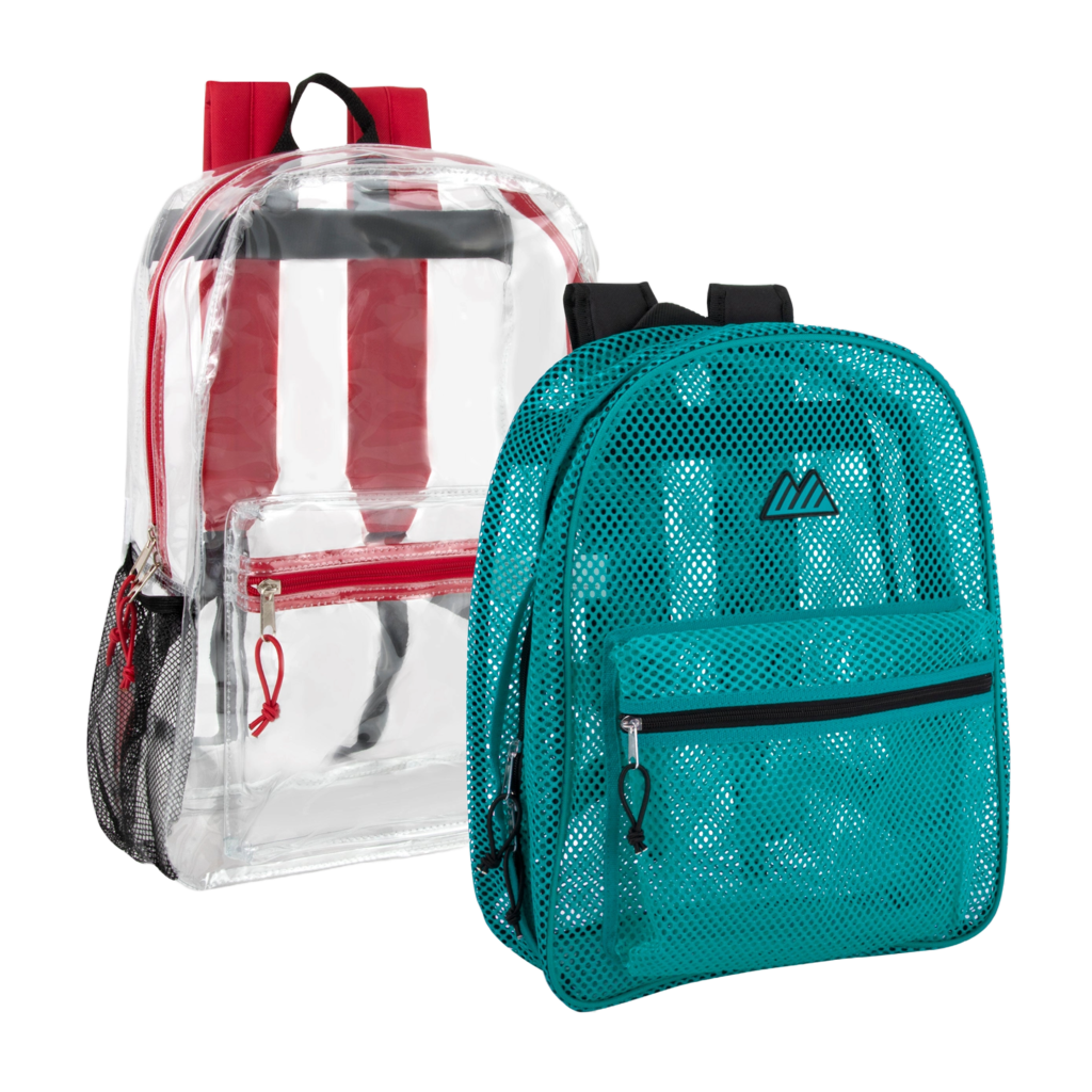 Clear/Mesh Backpack example