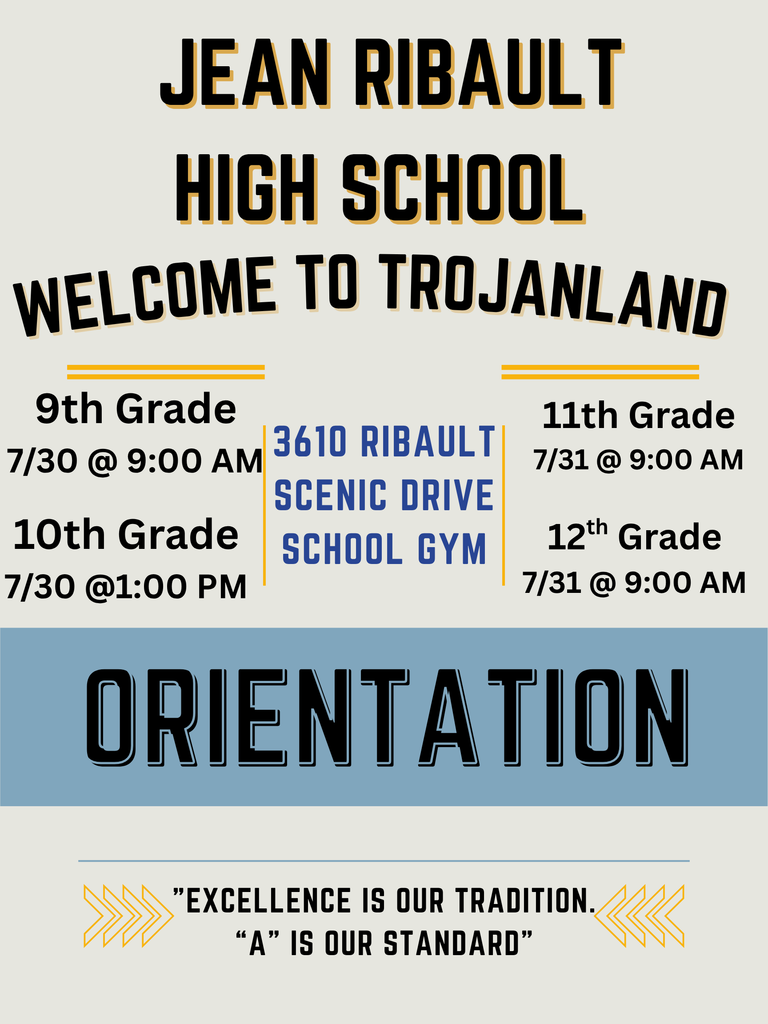 Jean Ribault High School Orientation Flyer