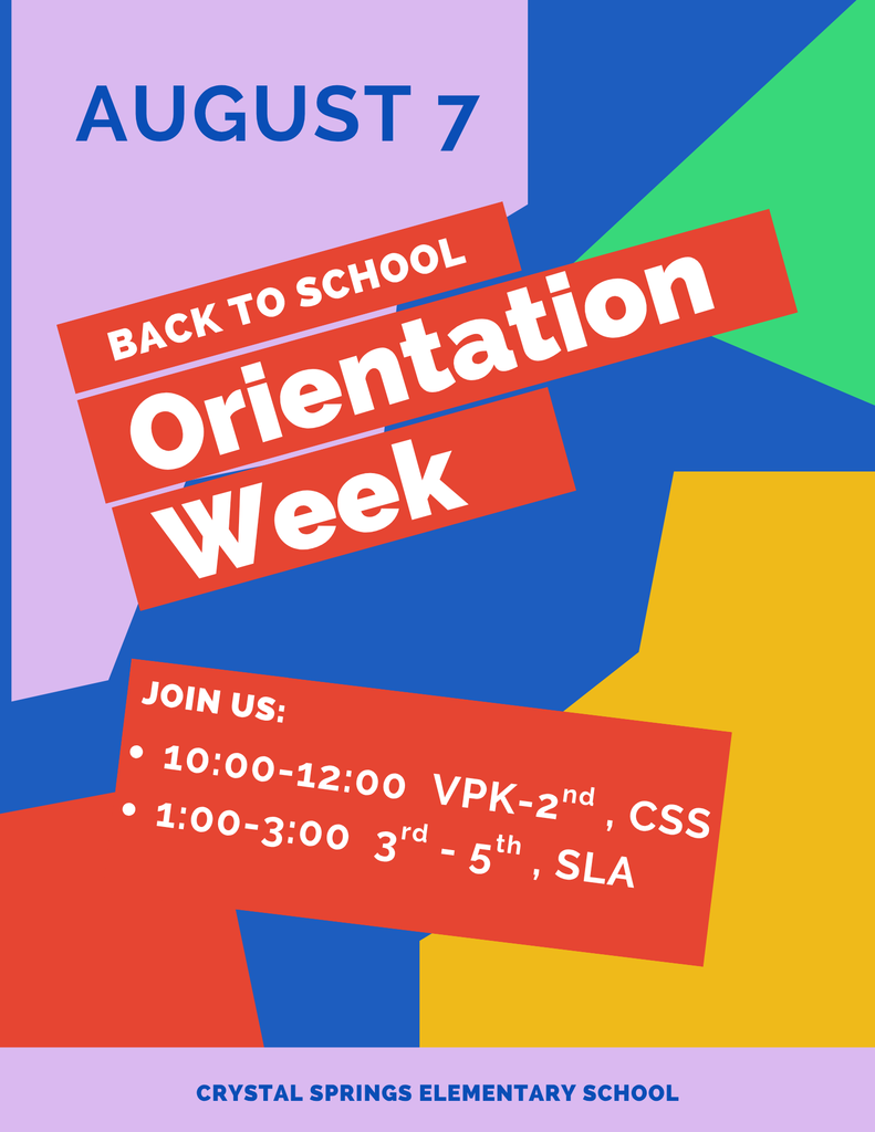 Orientation Date and Time