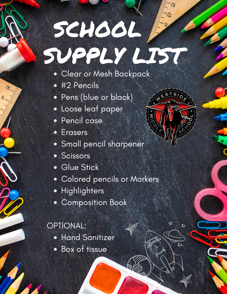 SCHOOL SUPPLY LIST 25-26