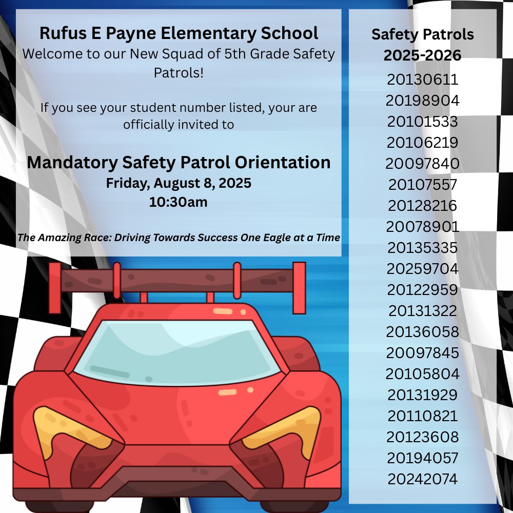Safety Patrol Orientation Flyer