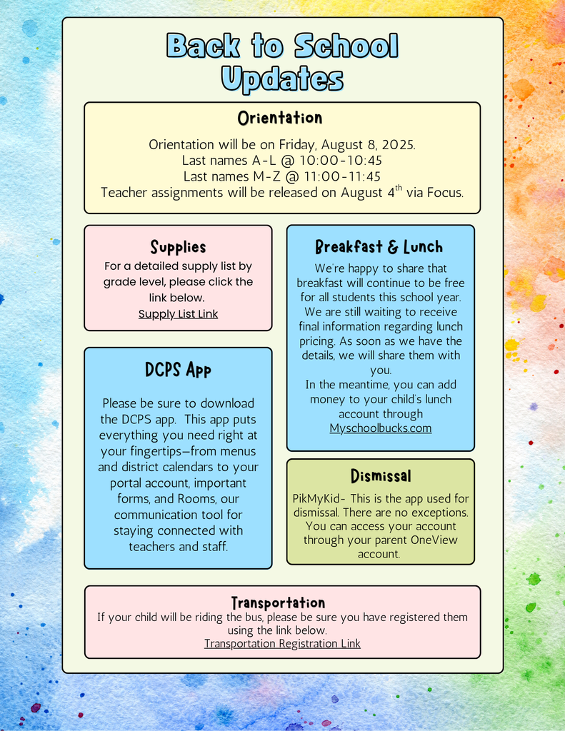 Back to School Flyer