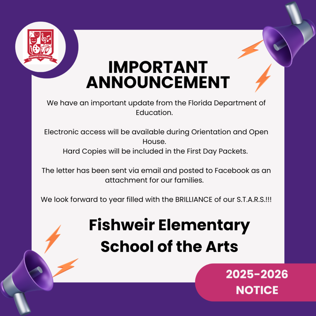 FDOE Annoucement