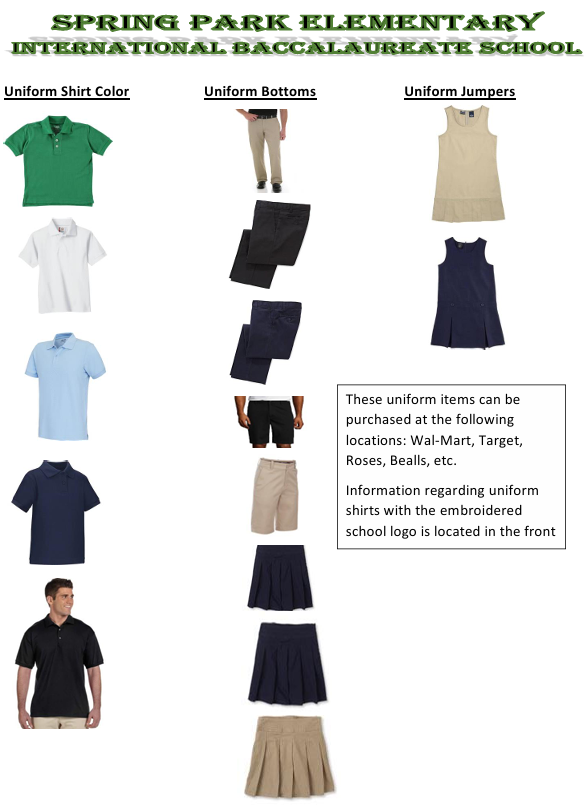 Spring Park Uniform flyer