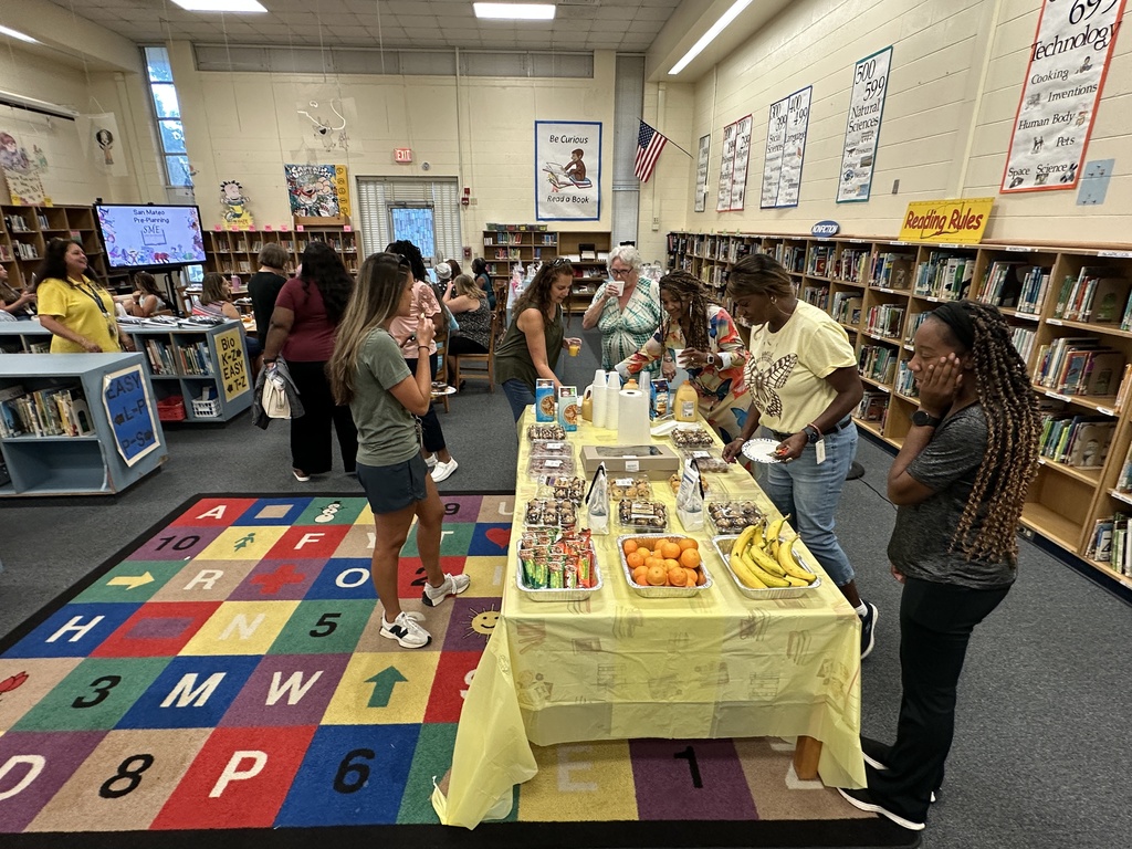 Teachers enjoying breakfast