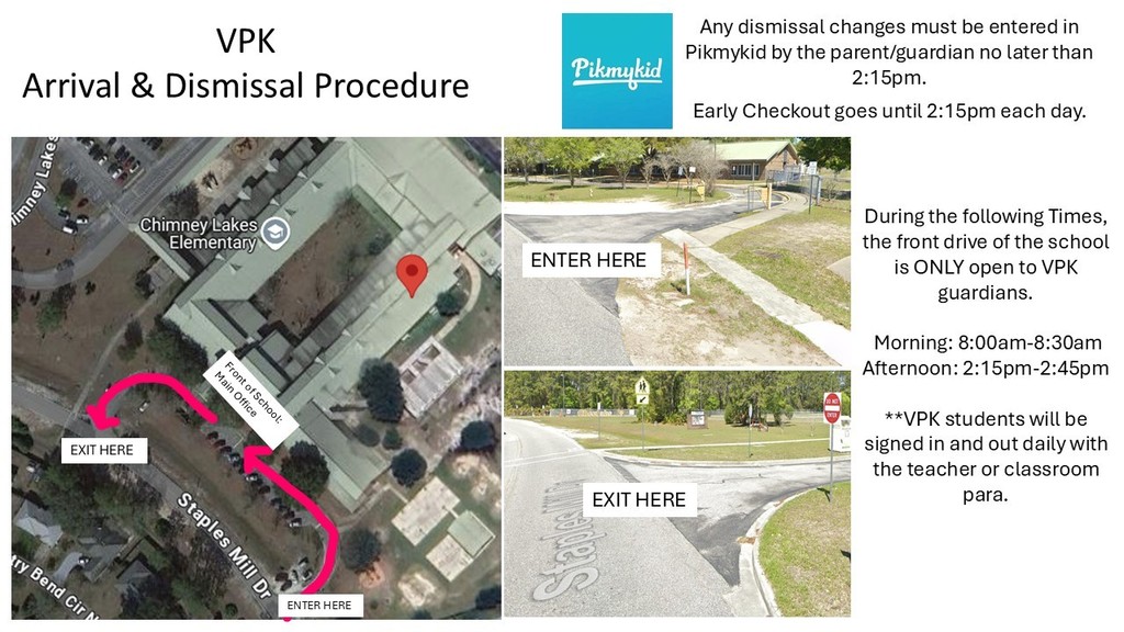 VPK Dismissal and Arrival 