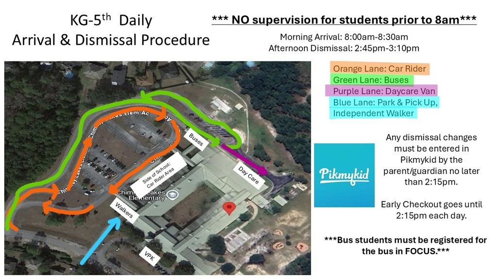 K-5 Dismissal Map