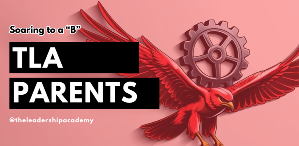 Falcon logo with "TLA Parents" written across the graphic