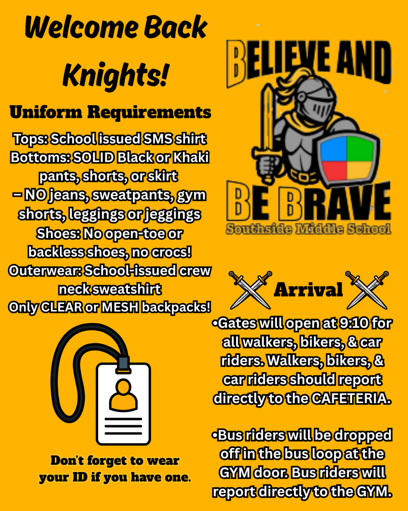 Welcome Back Knights!