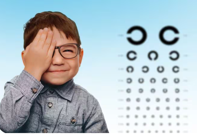 Eye exam picture.