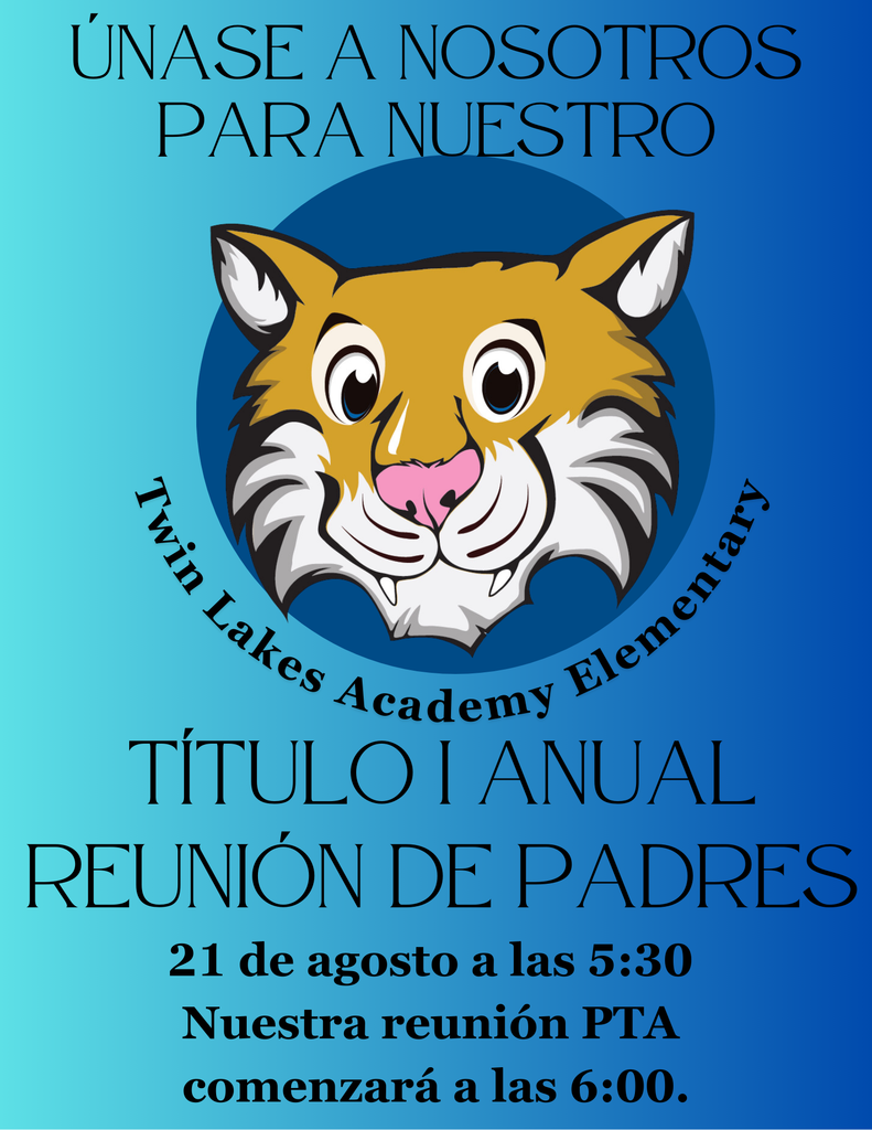 Annual Title I Night Flyer