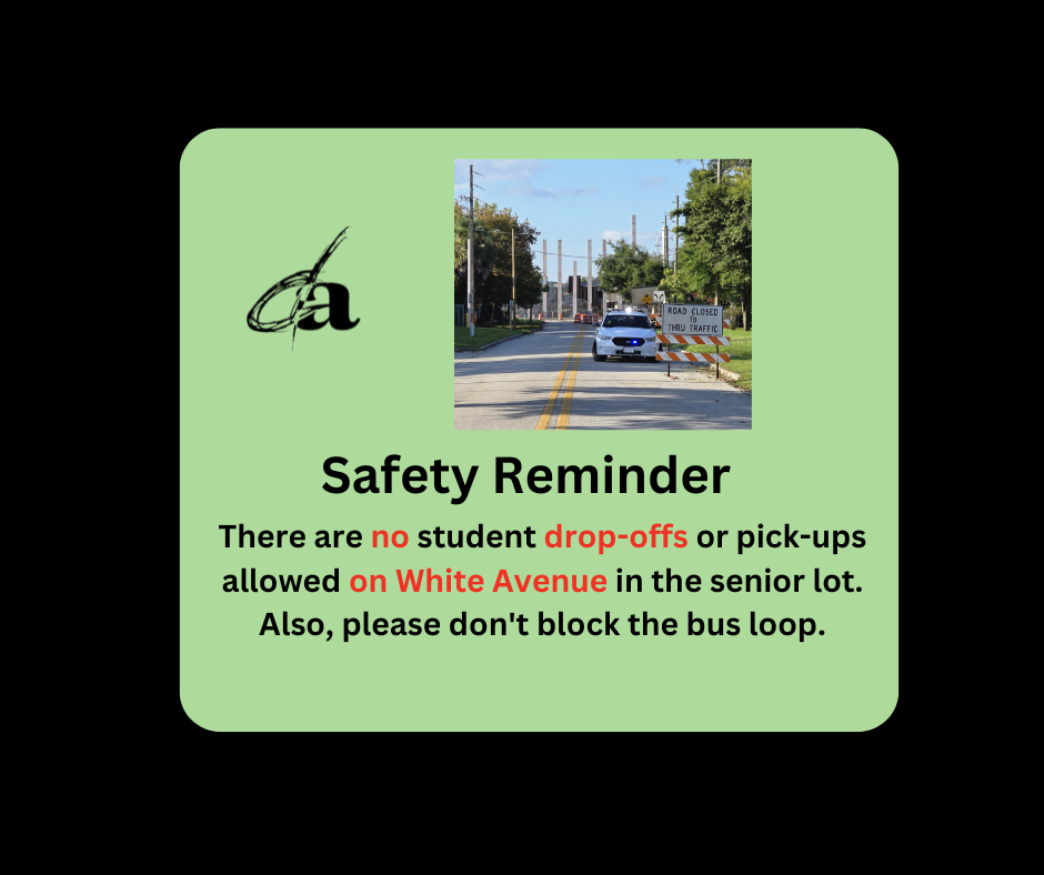 Drop off Safety Reminder