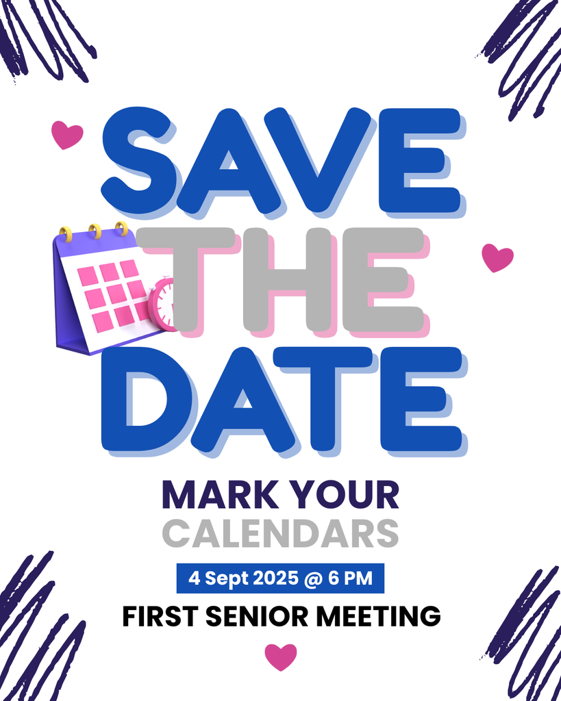 Senior Parent Night Save the Date 9/4/2025