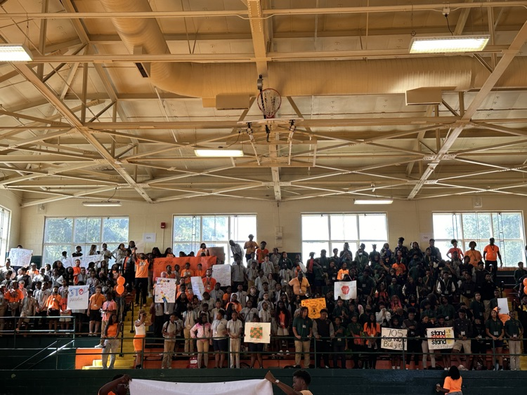 students holding no bullying signs