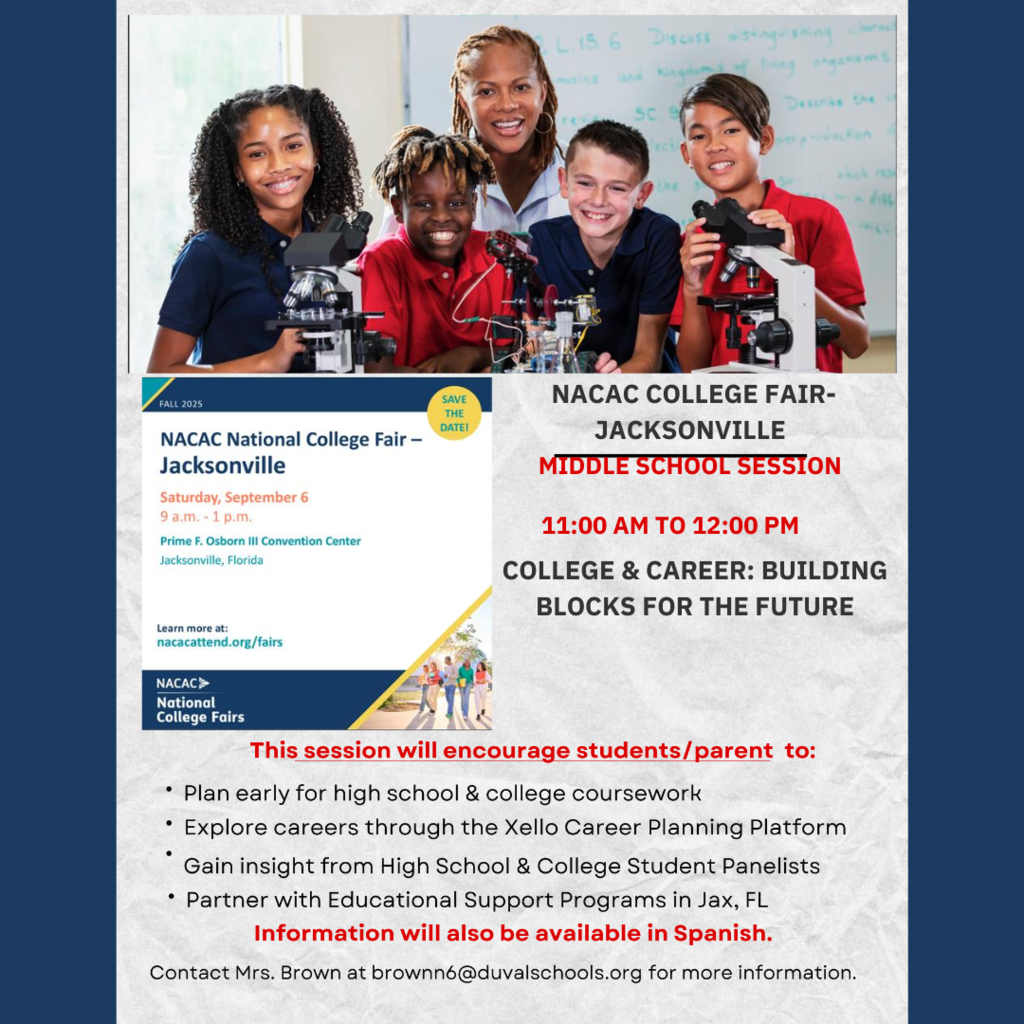 Middle School College Fair Flyer