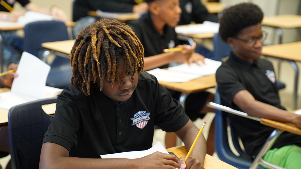 Students Learning at Joseph Stilwell Military Academy of Leadership