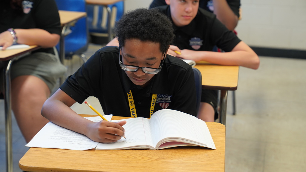 Students Learning at Joseph Stilwell Military Academy of Leadership