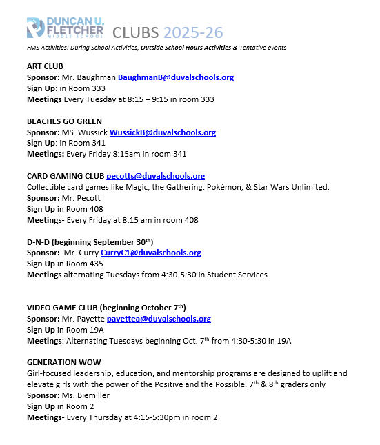 Activities Directory pg 1