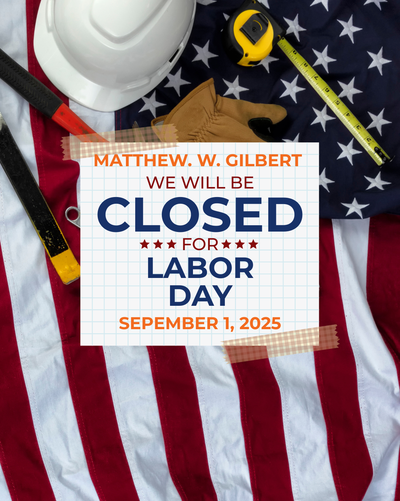 Closed Labor Day September 1st