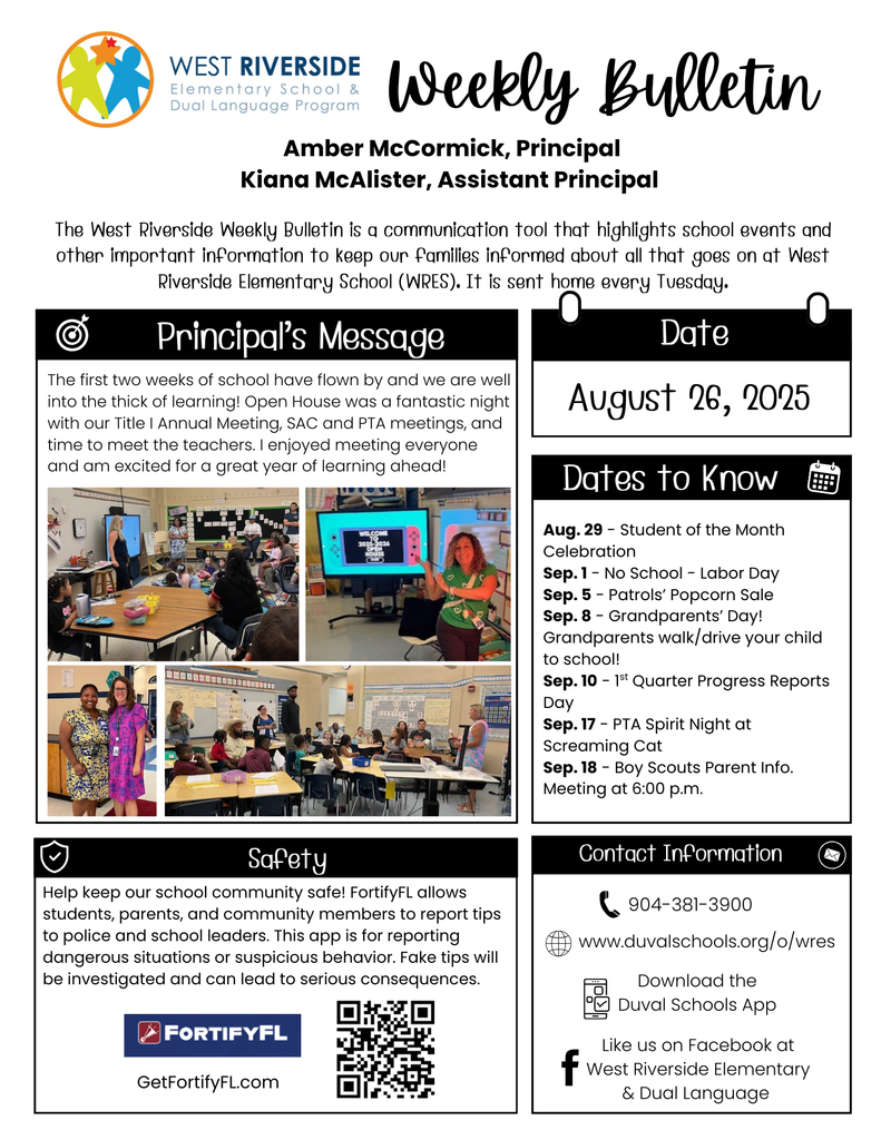 Weekly Bulletin page 1 English