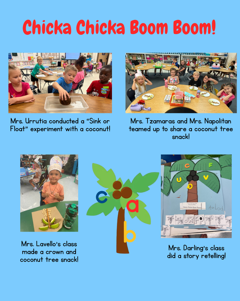 Chicka Chicka Boom Boom fun in Kindergarten