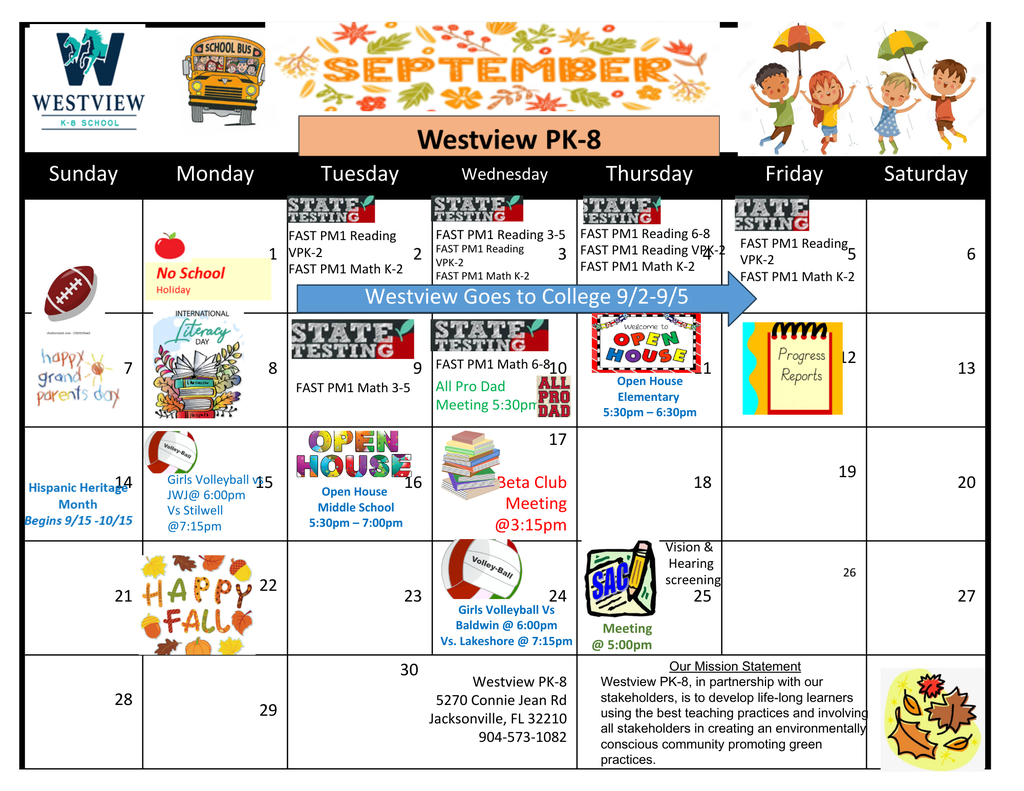 September Calendar