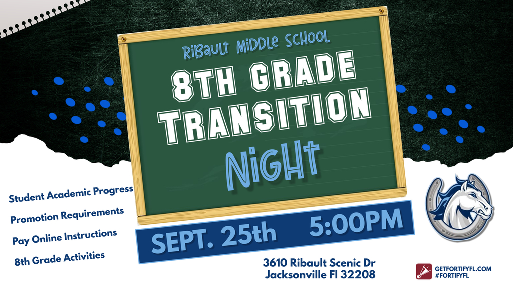 8th Grade Transition Night Sept 25th at 5pm