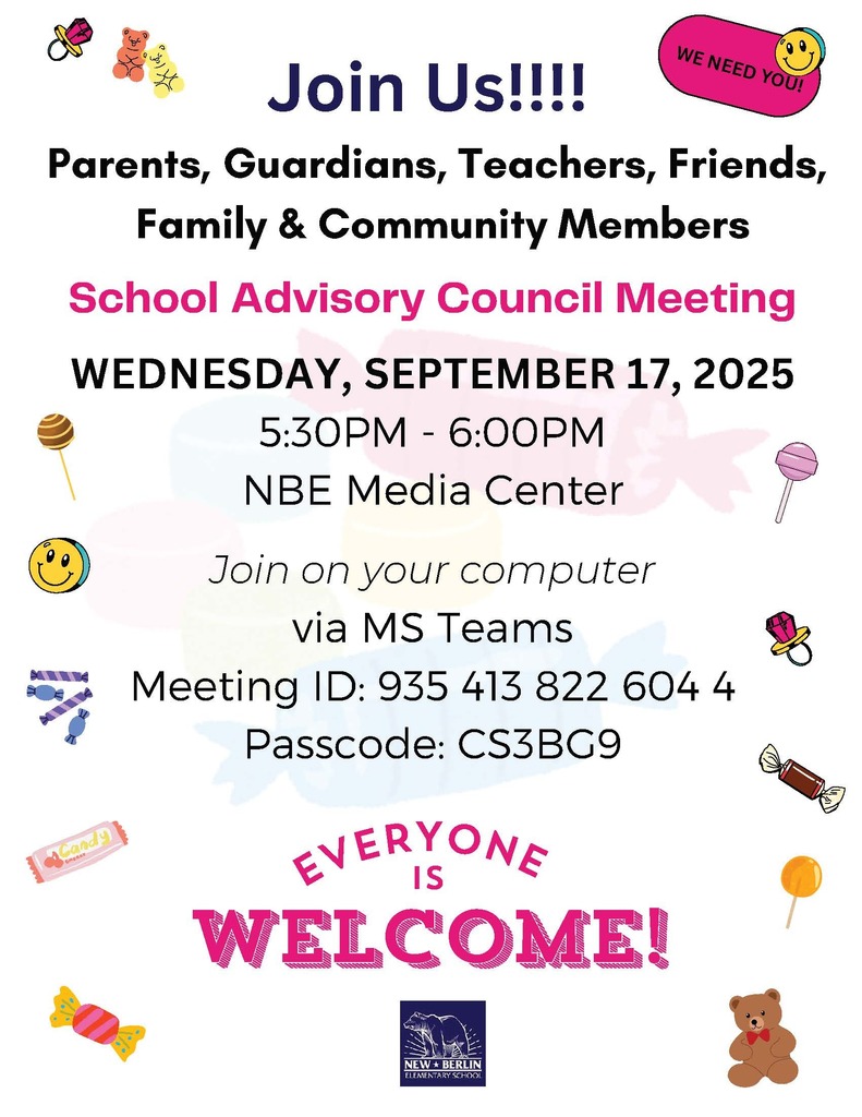 SAC Meeting Sept 17 5:30pm-6:00pm