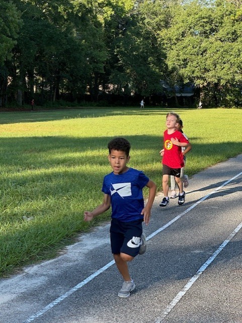 2nd graders in PE