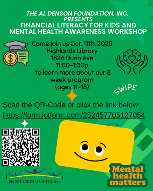 Financial Literacy for Kids and Mental Health Awareness Workshop