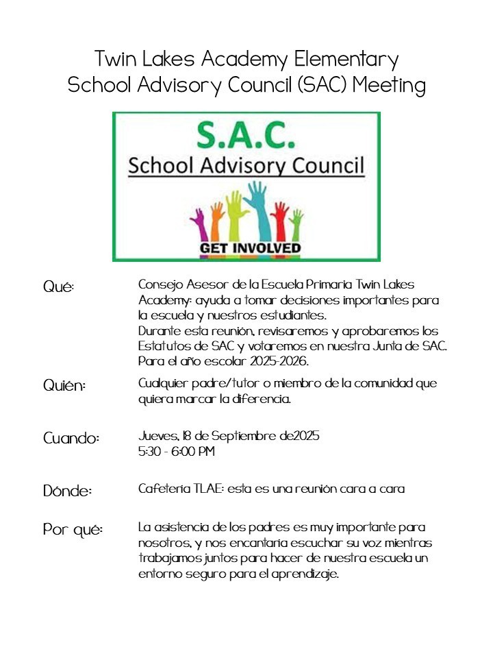 SAC Flyer Spanish