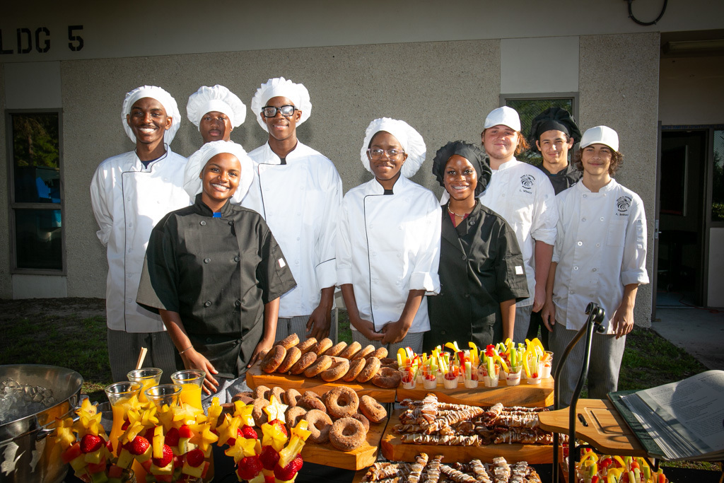 Culinary Groundbreaking Spread and Students
