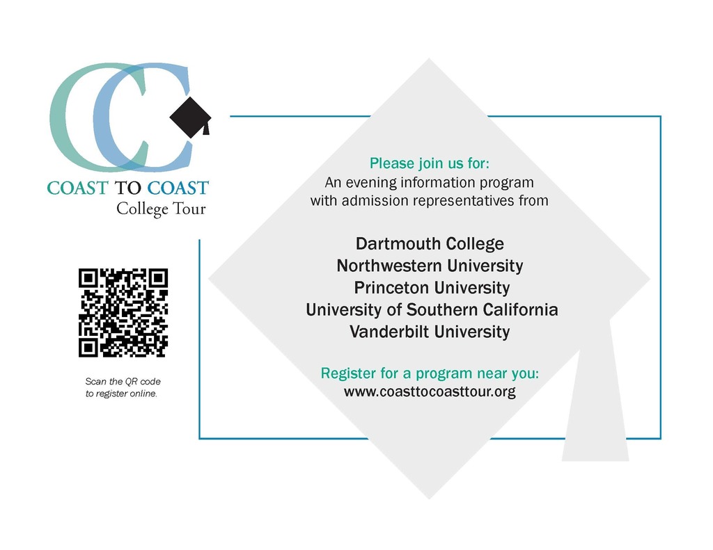 Coast to Coast College Tour. See post for more details.