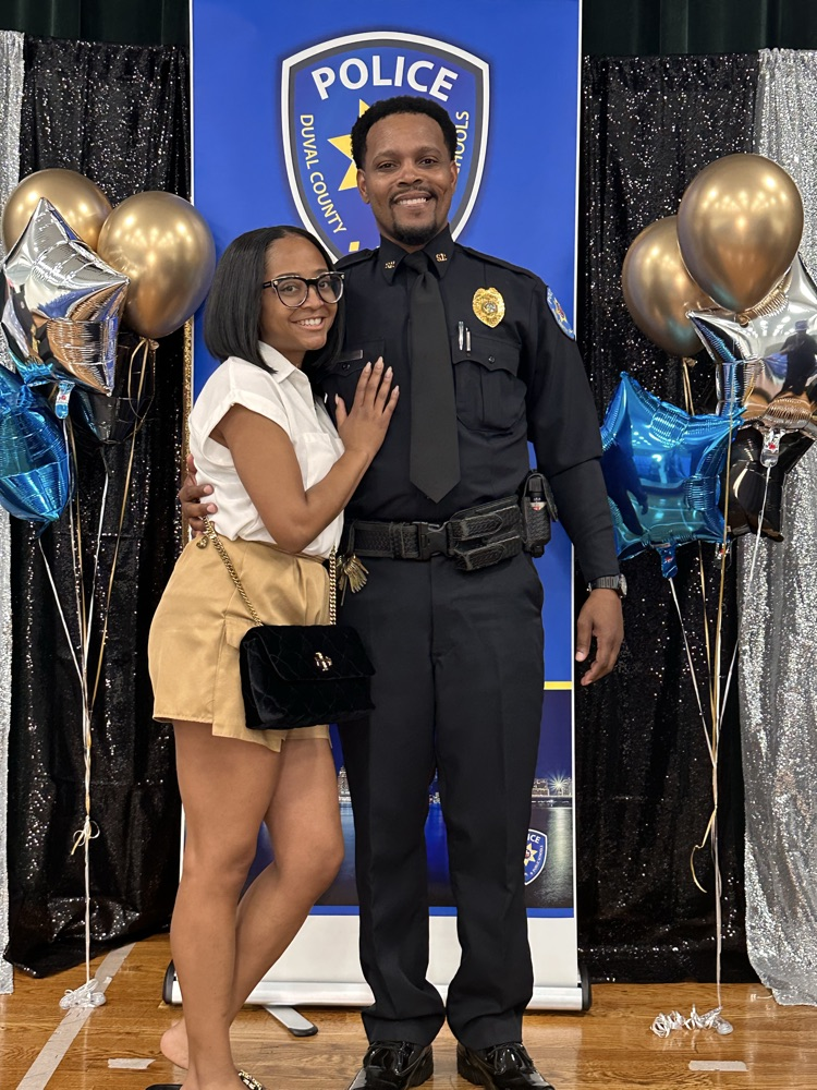 Robinson and his wife 