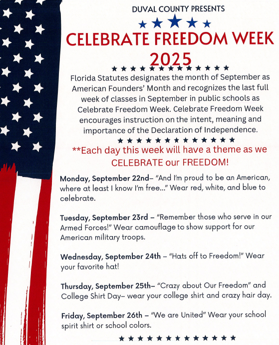 'DCPS' Celebrate Freedom Week 2025' flyer