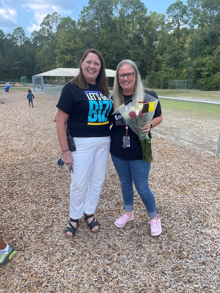 MRS. SHARP, MAJ TEACHER OF THE YEAR and Principal Kirkland.