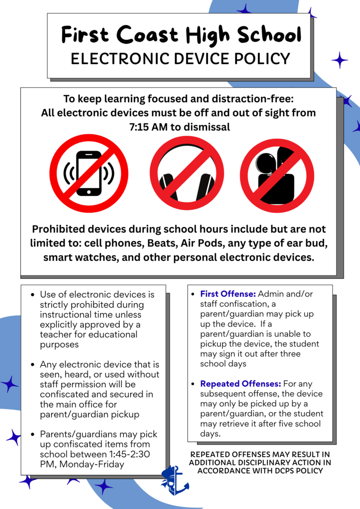 First Coast High School Electronic Device Policy