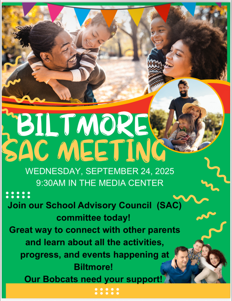 SAC Meeting Fleyr with words and pictures of parents and children