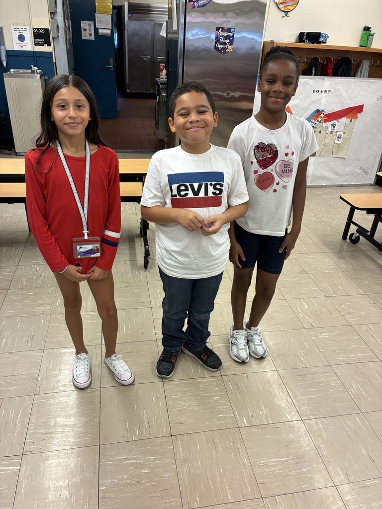 Students in red, white, and blue