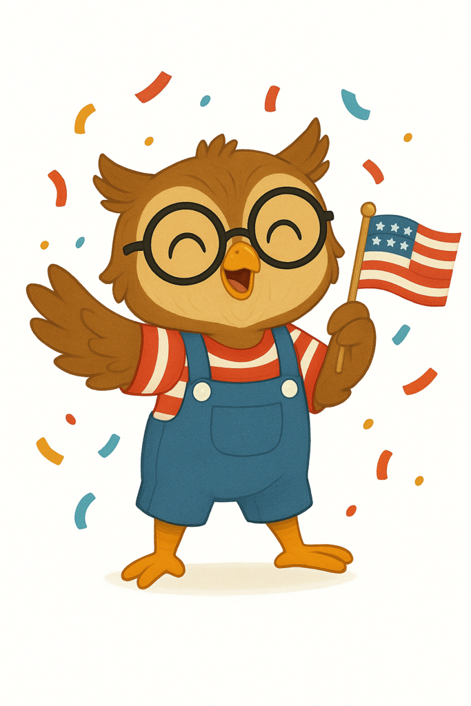 owl celebrating freedom week