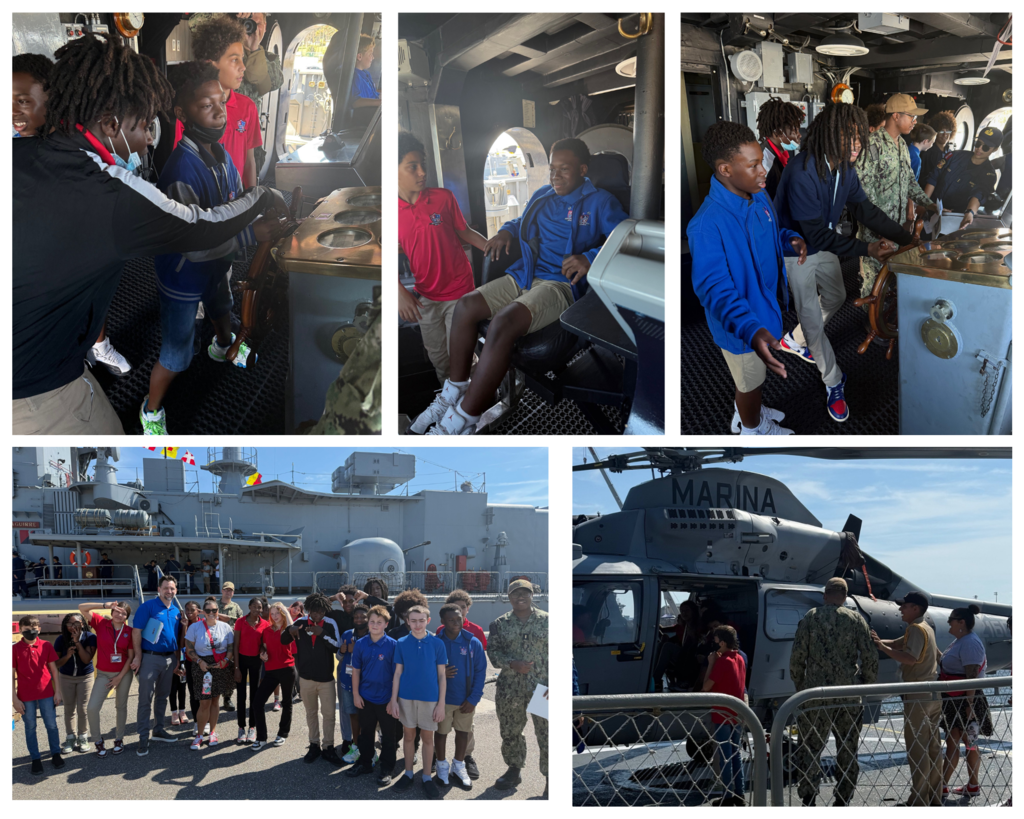 Arlington Middle School students visit Naval Station Mayport