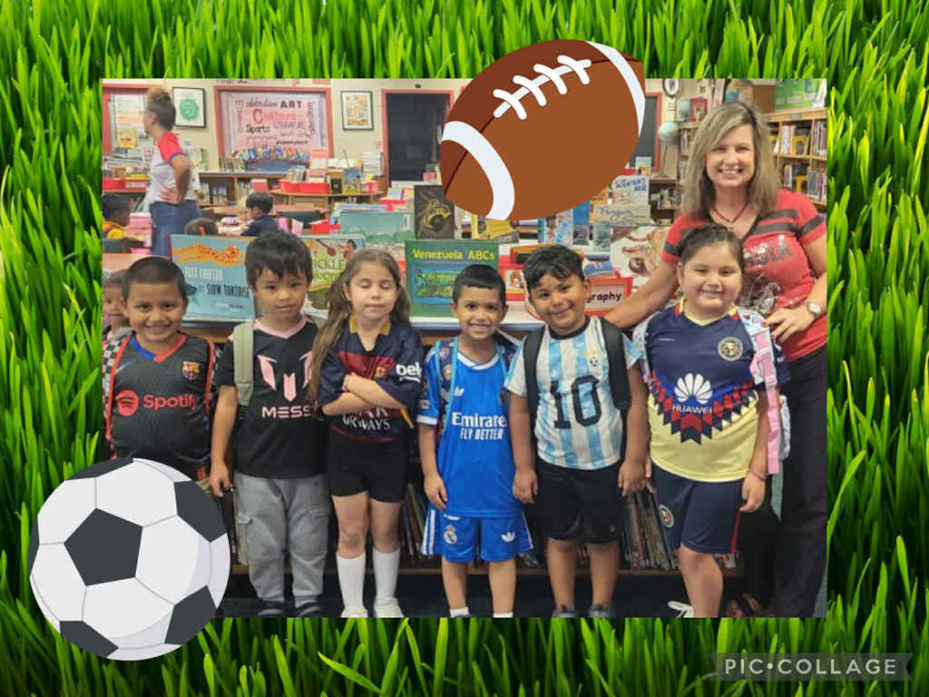 Ms. F Taylor's Kindergarteners "Futbol (Soccer) Day" (9.30.25)