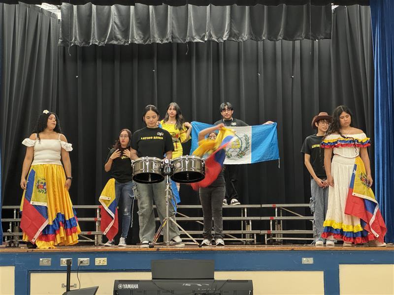 Latino Rams  Playing drums