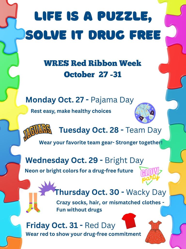 Red Ribbon Week flyer English