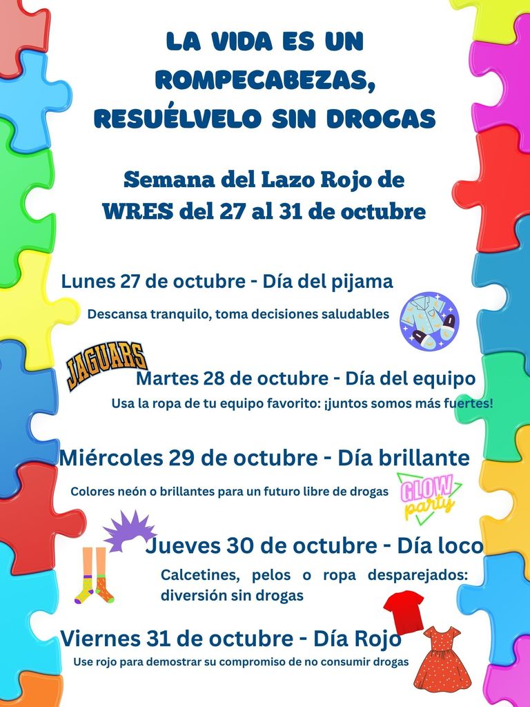 Red Ribbon Week flyer Spanish